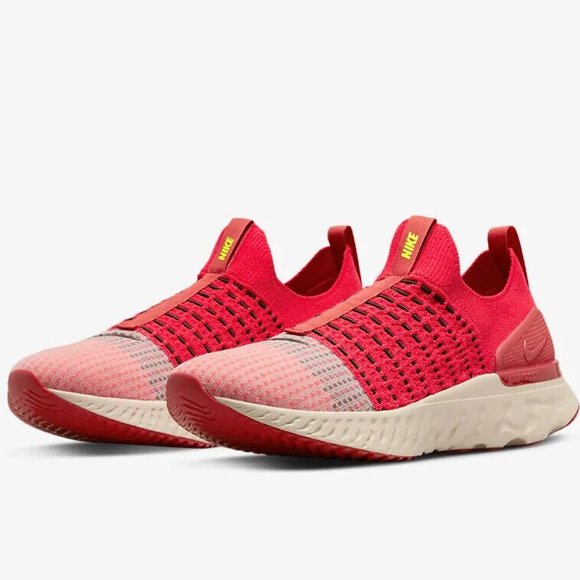 Nike React Phantom Run FK Flyknit 2 Siren Red Mens DV2145-600 Shoes NEW - Picture 1 of 8